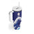 Japan Pacific Rugby Custom Tumbler With Handle Go Sakura Japanese Wave Pattern