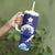 Japan Pacific Rugby Custom Tumbler With Handle Go Sakura Japanese Wave Pattern