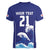 Japan Pacific Rugby Custom Women V-Neck T-Shirt Go Sakura Japanese Wave Pattern
