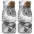 Japanese Samurai Warrior Car Mats White Polynesian Tattoo Style