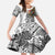Japanese Samurai Warrior Family Matching Summer Maxi Dress and Hawaiian Shirt White Polynesian Tattoo Style