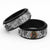 Japanese Samurai Warrior Spinner Ring White Polynesian Tattoo Style - Polynesian Pride