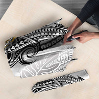Japanese Samurai Warrior Umbrella White Polynesian Tattoo Style - Polynesian Pride