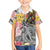 Japanese Samurai Warrior Family Matching Tank Maxi Dress and Hawaiian Shirt Colorful Polynesian Tattoo Style