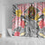 Japanese Samurai Warrior Shower Curtain Colorful Polynesian Tattoo Style