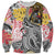 Japanese Samurai Warrior Sweatshirt Colorful Polynesian Tattoo Style