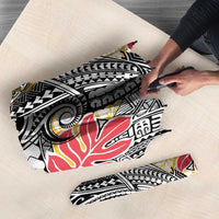 Japanese Samurai Warrior Umbrella Colorful Polynesian Tattoo Style - Polynesian Pride