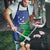 Solomon Islands Independence Day 1978 Personalised Apron Polynesian Pattern with Flag Style - Polynesian Pride