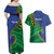 Solomon Islands Independence Day 1978 Personalised Couples Matching Off Shoulder Maxi Dress and Hawaiian Shirt Polynesian Pattern with Flag Style