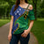Solomon Islands Independence Day 1978 Personalised Cross Shoulder Shirt Polynesian Pattern with Flag Style - Polynesian Pride