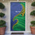 Solomon Islands Independence Day 1978 Personalised Door Cover Polynesian Pattern with Flag Style - Polynesian Pride