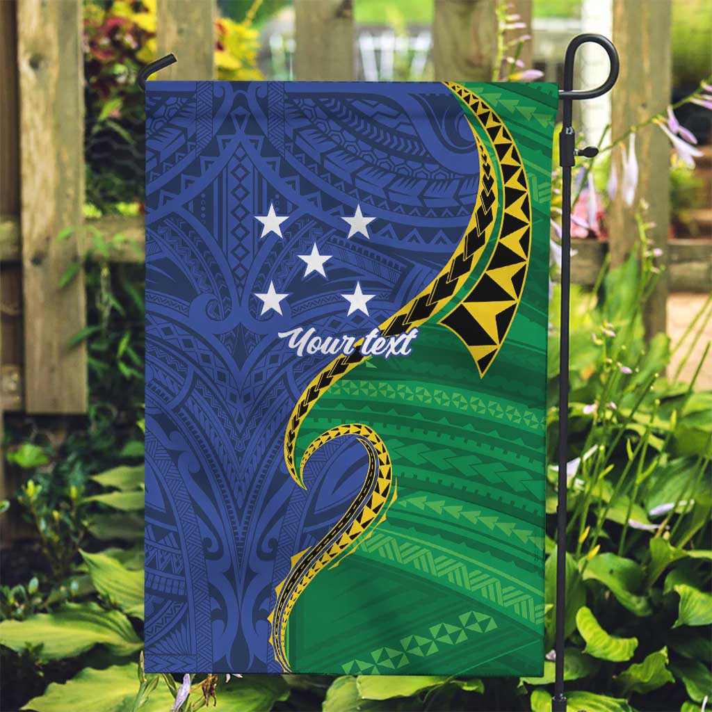Solomon Islands Independence Day 1978 Personalised Garden Flag Polynesian Pattern with Flag Style
