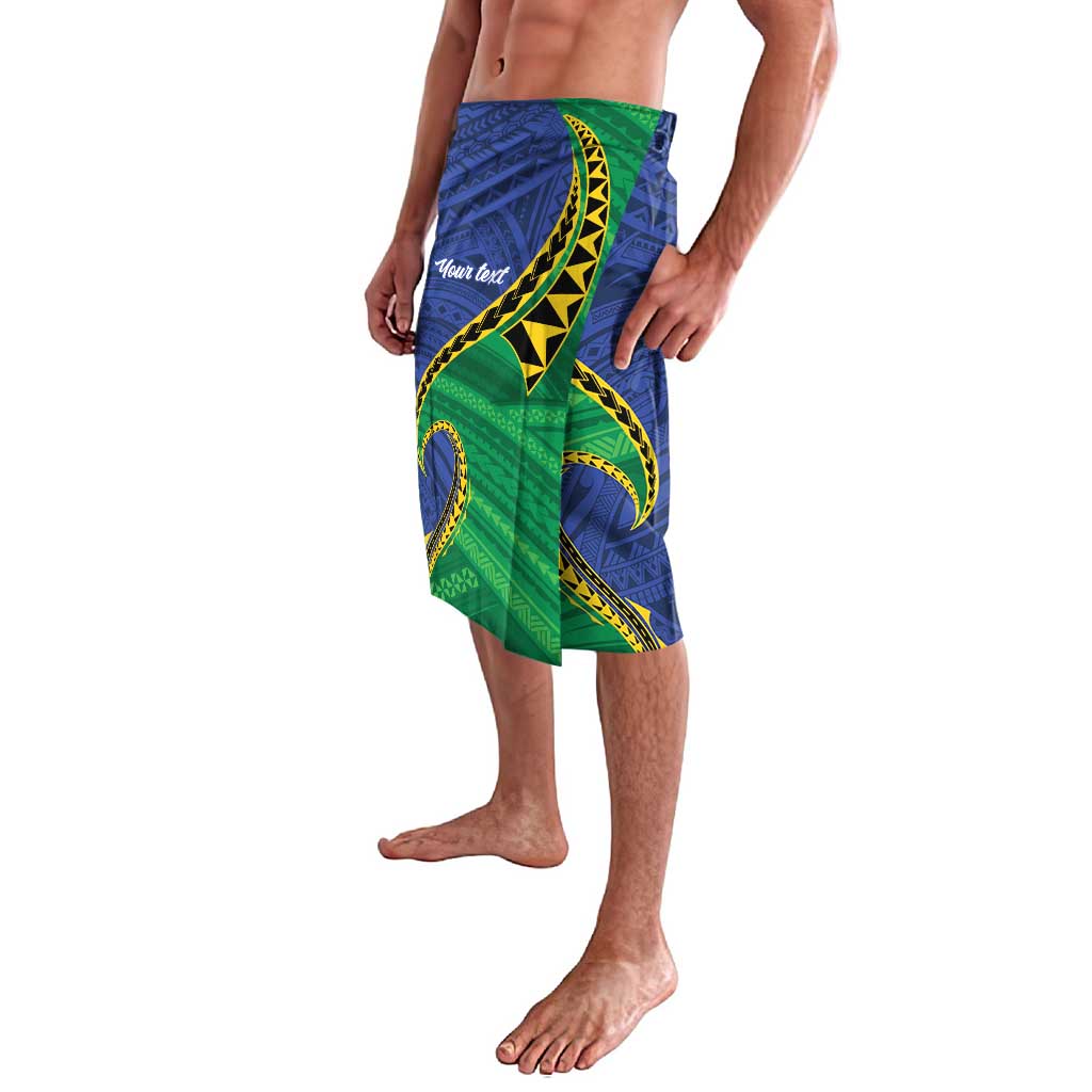 Solomon Islands Independence Day 1978 Personalised Lavalava Polynesian Pattern with Flag Style