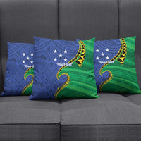 Solomon Islands Independence Day 1978 Personalised Pillow Cover Polynesian Pattern with Flag Style LT9 - Polynesian Pride