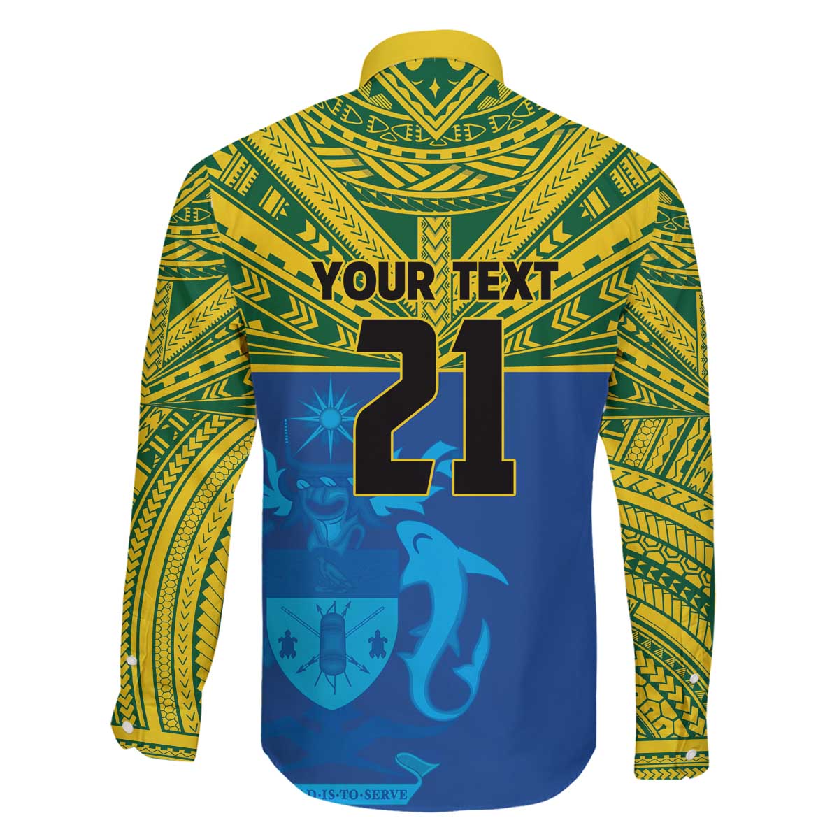 Solomon Islands Rugby Custom Family Matching Off The Shoulder Long Sleeve Dress and Hawaiian Shirt Simple Coat of arm Polynesian Pattern