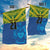 Solomon Islands Rugby Custom Garden Flag Simple Coat of arm Polynesian Pattern