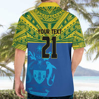 Solomon Islands Rugby Custom Hawaiian Shirt Simple Coat of arm Polynesian Pattern LT9 - Polynesian Pride