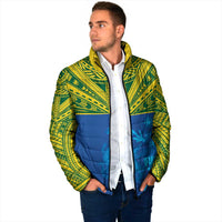 Solomon Islands Rugby Custom Padded Jacket Simple Coat of arm Polynesian Pattern LT9 - Polynesian Pride