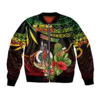 Custom Vanuatu Islands Bomber Jacket Proud To Be A Ni-Van LT9 Unisex Reggae - Polynesian Pride