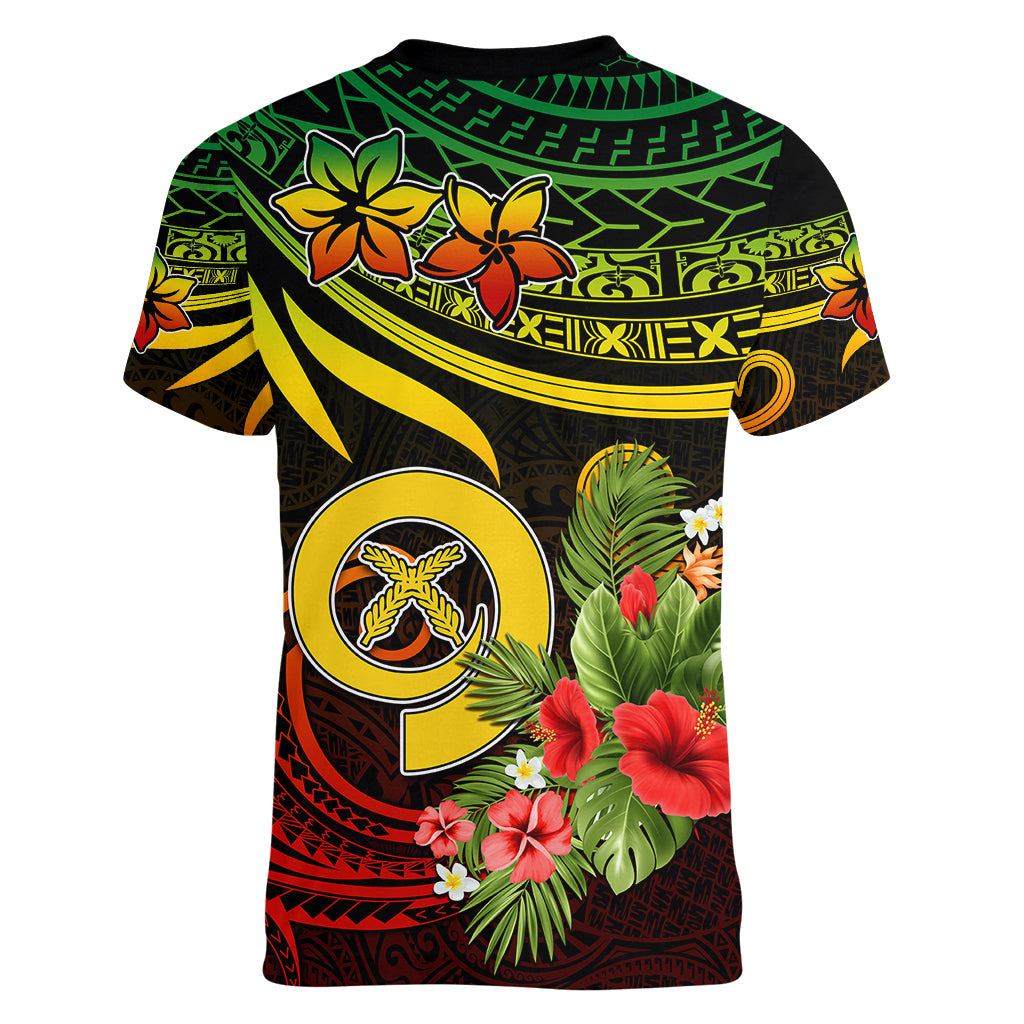 Custom Vanuatu Islands Women V Neck T Shirt Proud To Be A Ni-Van LT9 - Polynesian Pride