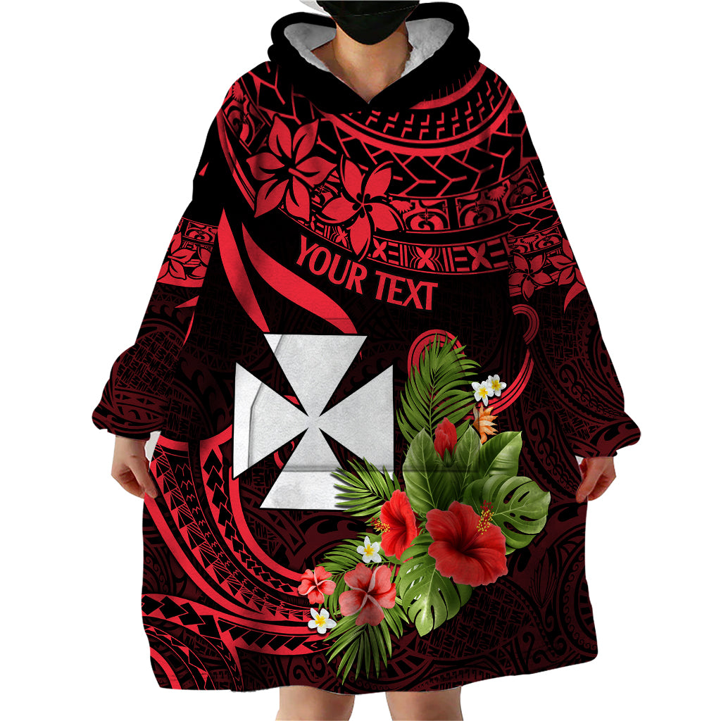 Custom Wallis and Futuna Wearable Blanket Hoodie Happy Territory Day LT9 - Polynesian Pride