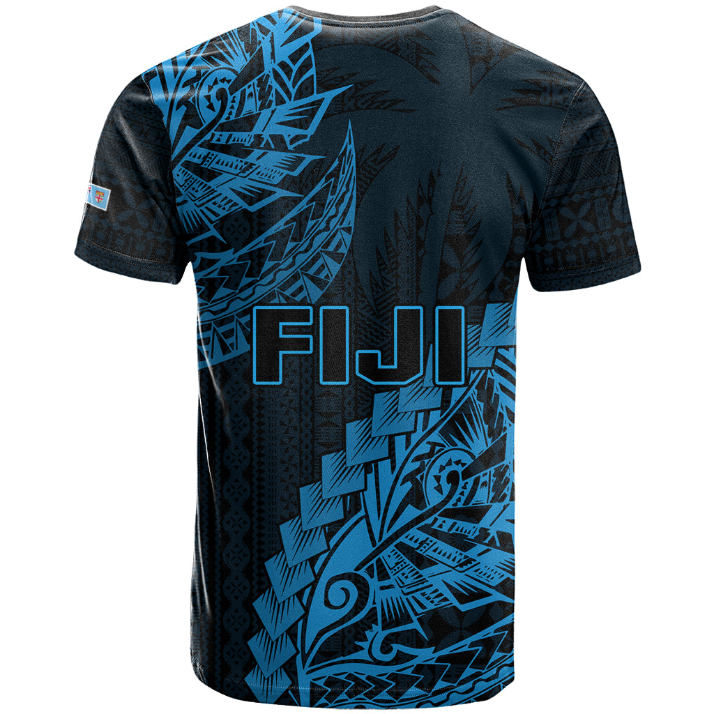 Fiji Rugby T Shirt Kaiviti Fijian Tribal World Cup Blue No2 LT9 - Polynesian Pride