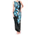 Plumeria Tribal Tattoo Tank Maxi Dress Blue Polynesian Pattern