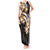 Plumeria Tribal Tattoo Tank Maxi Dress Gold Polynesian Pattern