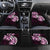 Plumeria Tribal Tattoo Car Mats Pink Polynesian Pattern
