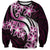 Plumeria Tribal Tattoo Sweatshirt Pink Polynesian Pattern