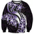 Plumeria Tribal Tattoo Sweatshirt Purple Polynesian Pattern