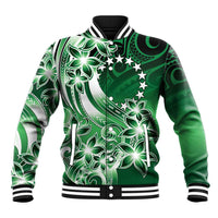 Cook Islands Tattoo Baseball Jacket Plumeria Polynesian Pattern