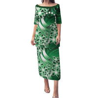 Cook Islands Tattoo Family Matching Puletasi and Hawaiian Shirt Plumeria Polynesian Pattern