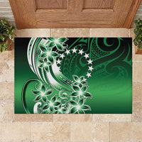 Cook Islands Tattoo Rubber Doormat Plumeria Polynesian Pattern
