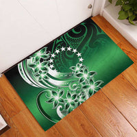 Cook Islands Tattoo Rubber Doormat Plumeria Polynesian Pattern