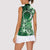 Cook Islands Tattoo Women Sleeveless Polo Shirt Plumeria Polynesian Pattern