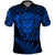 Personalised New Zealand Rugby Polo Shirt Silver Fern All Black Mix Ta Moko Blue Style LT9 Blue - Polynesian Pride