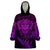 New Zealand Rugby Wearable Blanket Hoodie Silver Fern All Black Mix Ta Moko Purple Style LT9 One Size Purple - Polynesian Pride