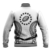 World Rugby Cook Islands Baseball Jacket Kukis Make History - Polynesian Pride