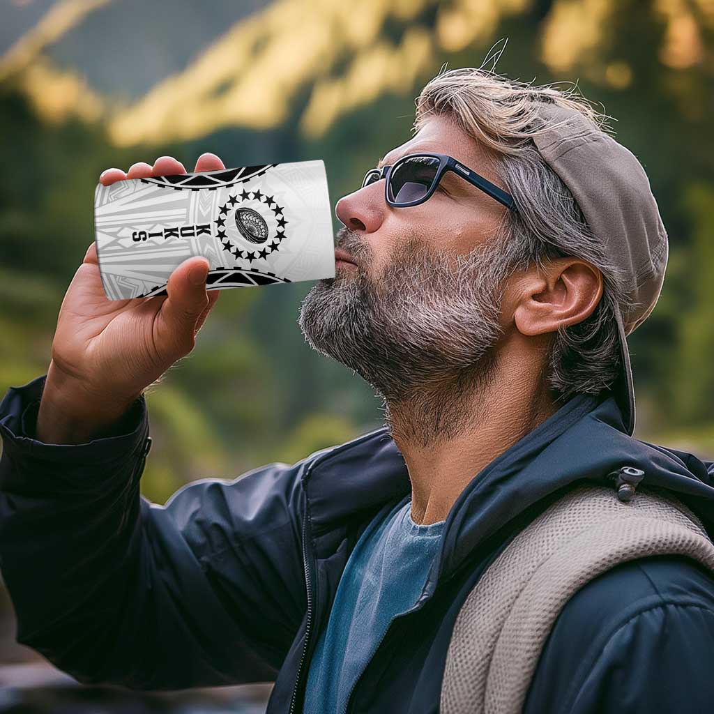 World Rugby Cook Islands 4 in 1 Can Cooler Tumbler Kukis Make History - Polynesian Pride