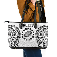World Rugby Cook Islands Leather Tote Bag Kukis Make History - Polynesian Pride