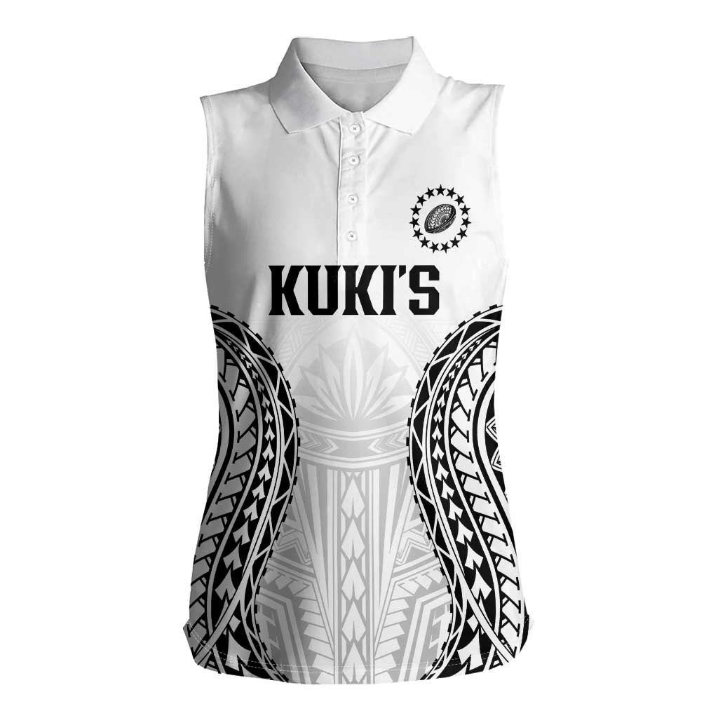 World Rugby Cook Islands Women Sleeveless Polo Shirt Kukis Make History - Polynesian Pride