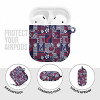 Guam Felis Pasgua AirPods Case Pacific Patchwork Xmas Vibes - Polynesian Pride