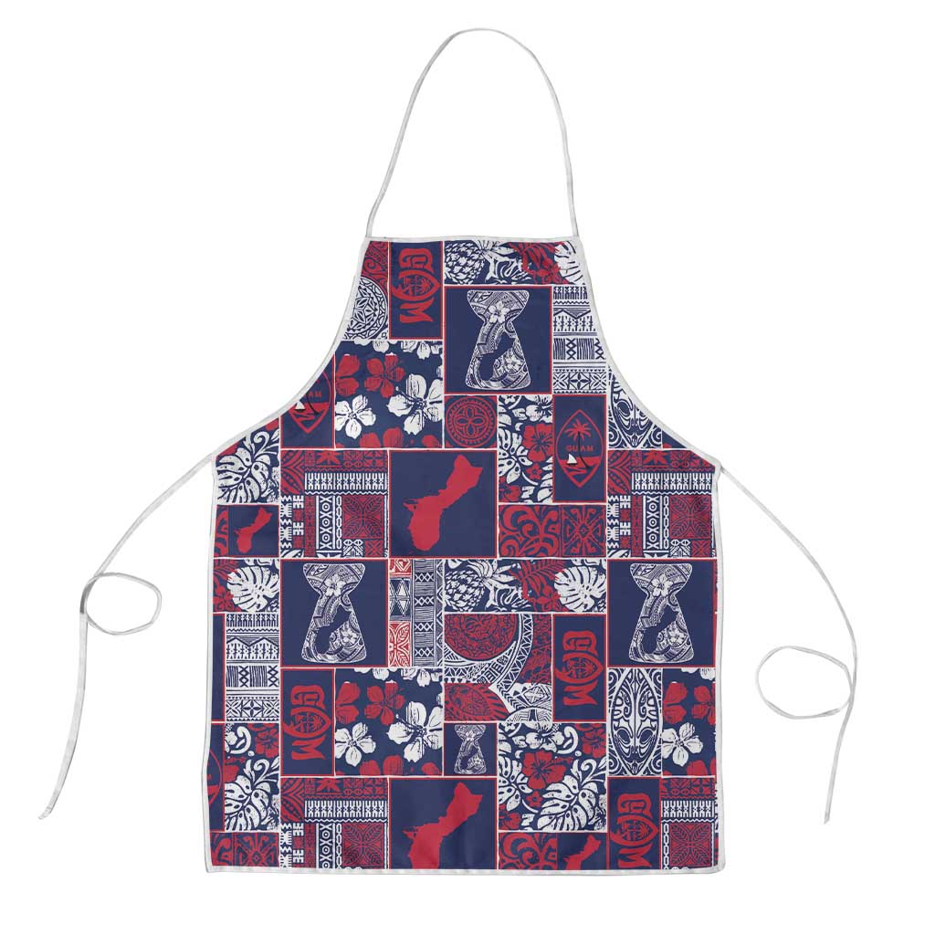Guam Felis Pasgua Apron Pacific Patchwork Xmas Vibes - Polynesian Pride