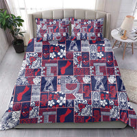 Guam Felis Pasgua Bedding Set Pacific Patchwork Xmas Vibes - Polynesian Pride