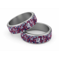 Guam Felis Pasgua Classic Ring Pacific Patchwork Xmas Vibes - Polynesian Pride