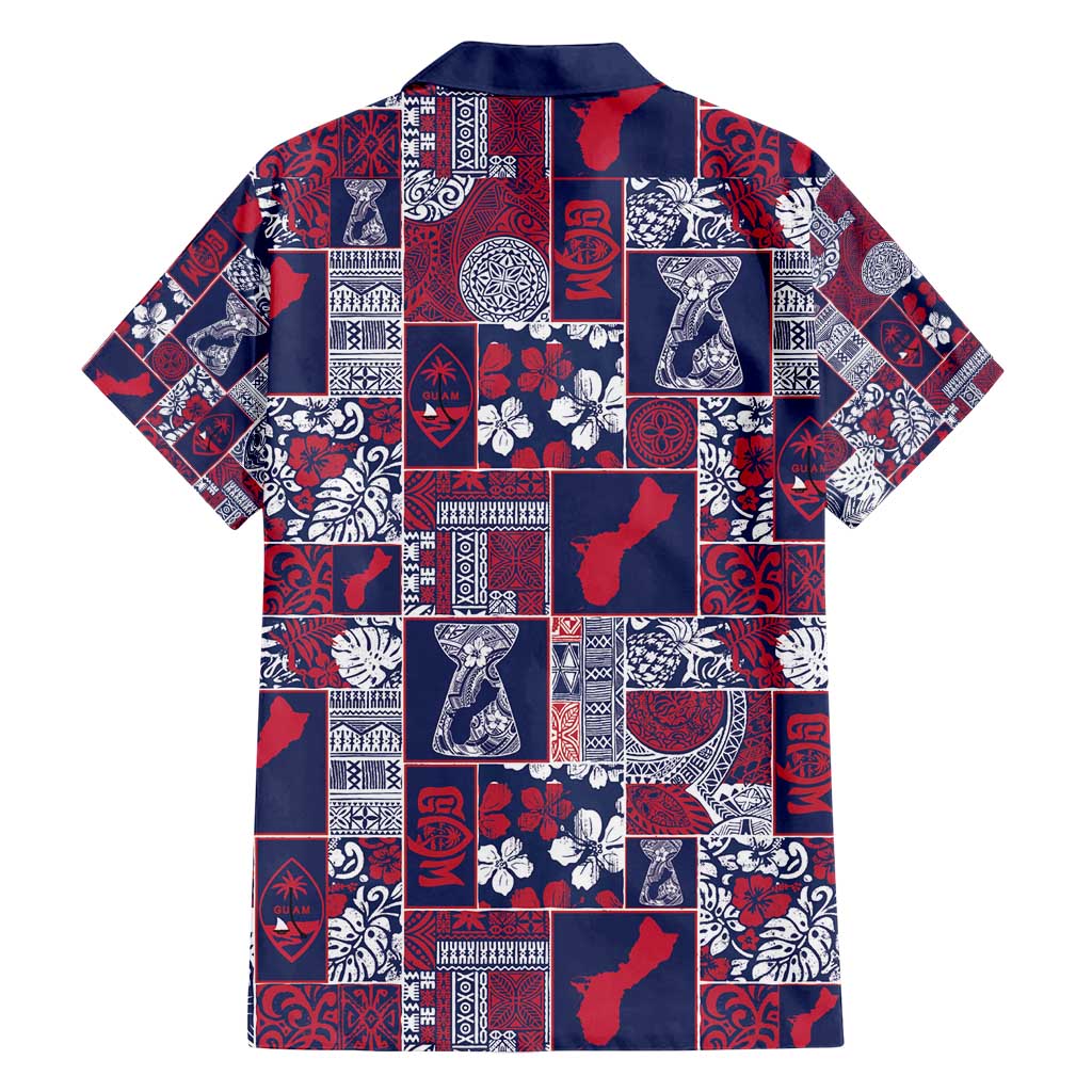 Guam Felis Pasgua Family Matching Tank Maxi Dress and Hawaiian Shirt Pacific Patchwork Xmas Vibes - Polynesian Pride