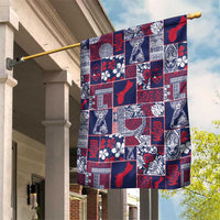 Guam Felis Pasgua Garden Flag Pacific Patchwork Xmas Vibes - Polynesian Pride