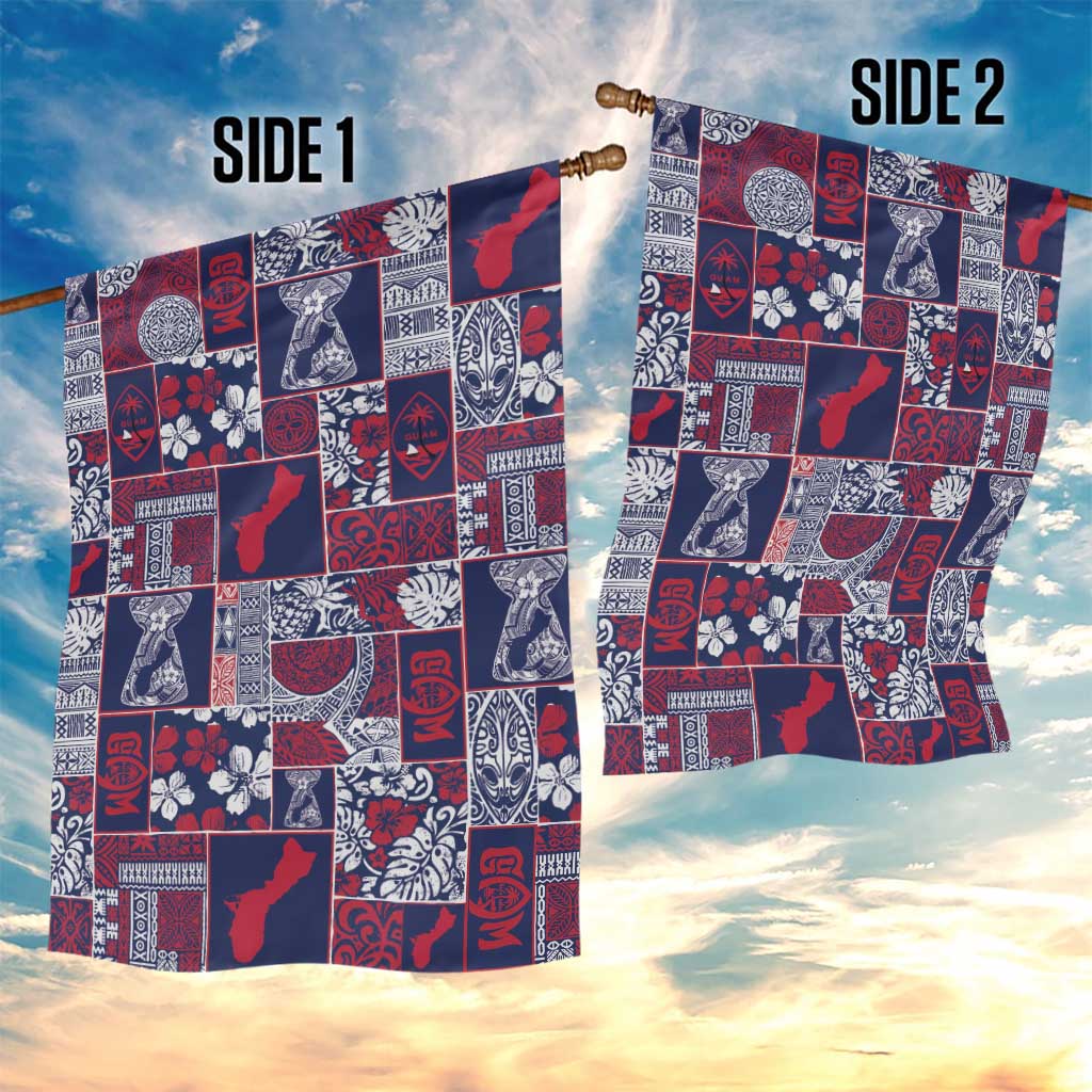 Guam Felis Pasgua Garden Flag Pacific Patchwork Xmas Vibes - Polynesian Pride