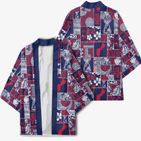 Guam Felis Pasgua Kimono Pacific Patchwork Xmas Vibes - Polynesian Pride